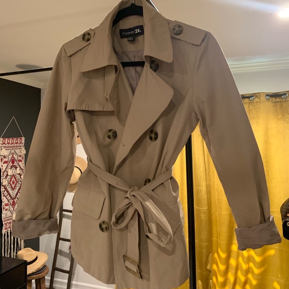 Forever 21 Jackets & Blazers - Forever21 trench jacket in tan
